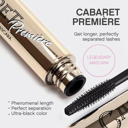 Cabaret Premiere Black Mascara, Volume and Length, Defining, Curling, No Flaking, No Clumping, Smudge Proof, Washable, Cruelty-Free, Made in Europe, (01 Black), 0.3 Fl Oz, 1 Pack
